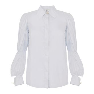 Elisabetta Franchi Mujer, Blusas y Camisas, Azul, Talla: M