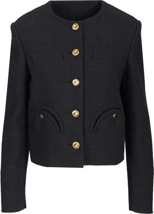 Blaz&eacute; Milano Missy Shamo Bolero - Dames - Zomerjassen - Blauw - L - Katoen - Jassen