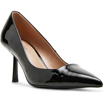 Madden Girl Brynn Pointed Toe Pump in Black Pat at Nordstrom Rack, Size 6.5