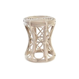 DKD Home Decor Mesa Auxiliar - Dkd Home Decor - Rat&aacute;n Tropical - Beige - &Eacute;tnico - Interior