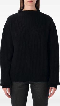 Rick Owens Maglione a coste - Nero