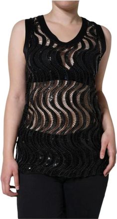 Dolce & Gabbana Mujer, Camisetas, Negro, Talla: M