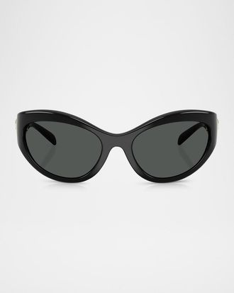 Versace VE4485 Medusa Plastic Cat-Eye Sunglasses
