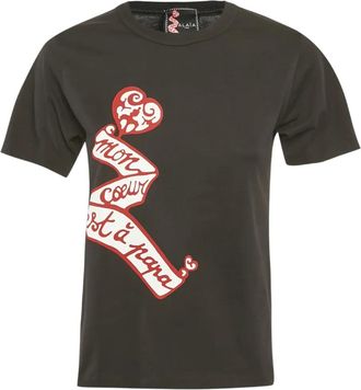 Alaia T-shirt con grafica - Nero