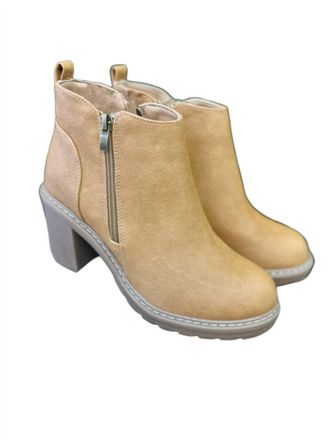 Corkys Footwear Womens Rocky Top Bootie Shoe In Camel