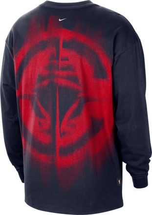 Nike Mens LA Clippers Standard Issue Basketball Long-Sleeve Top in Blue | II5770-419