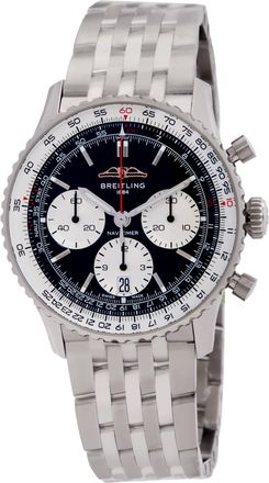 Breitling Navitimer Chronograph Automatic Chronometer Black Dial Mens Watch AB0139211B1A1