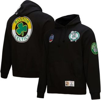 Mitchell & Ness Mens Mitchell & Ness Black Boston Celtics Hardwood Classics Blackout Collection Pullover Hoodie at Nordstrom, Size Xxx-Large