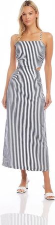 Fifteen Twenty Mia Cutout Dress In Stripe