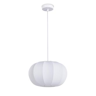Paco Home Paco Home L&aacute;mpara Colgante Luminaria De Suspensi&oacute;n Sal&oacute;n Dormitorio Comedor Moderna Nylon E27 Blanco, L&aacute;mpara Colgante - Tipo 1