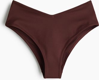 H&M Cheeky Bikinihose - Dunkelbraun