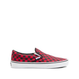 Vans VLogo Signature Checkerboard Sneakers - Heren - Loafers - Veelkleurig - 42 1/2 EU - Katoen - Schoenen
