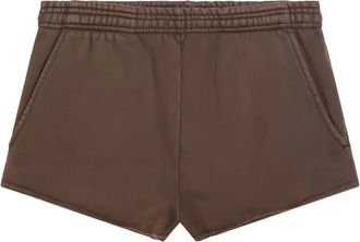Entire studios pocket-detail elasticated shorts - women - Organic Cotton - S - Brown