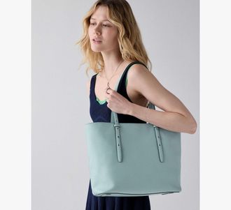 Kate Spade New York Womens Do It All Tote Bag in Blue | Smooth Leather