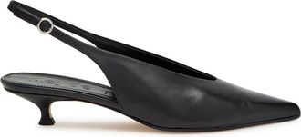 Aeyde Aeyde Camila 35 Leather Slingback Pumps - Black