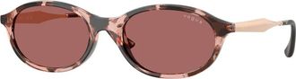 Vogue Eyewear Stijlvolle zonnebril in trendy kleur - Dames - Zonnebrillen - Veelkleurig - 52 MM - Nylon - Accessoires