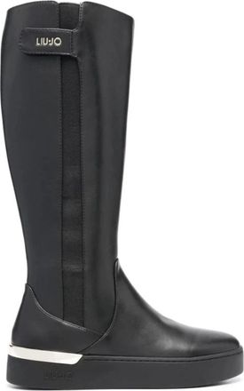 Liu Jo Silvia 89 Enkellaarsjes - Dames - Hoge Laarzen - Zwart - 36 EU - Polyester - Schoenen