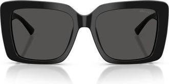 Jimmy Choo London 54mm Square Sunglasses in Black/dark Grey at Nordstrom