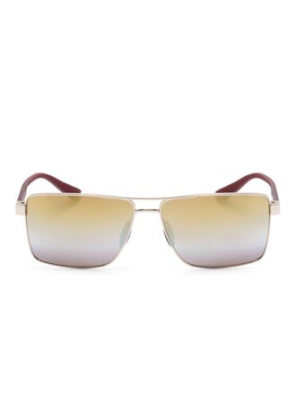 Maui Jim Piha pilot-frame sunglasses - men - Acetate - 60 - Brown