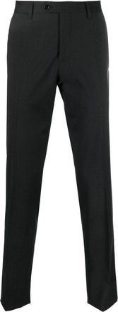 Lardini tailored stretch-wool trousers - men - Cotton/Polyester/Spandex/Elastane/Viscose/Wool - 52 - Grey