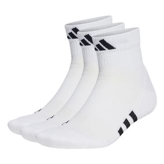 adidas Performance Cushioned Mid-Cut Socks 3 Pairs White HT3450