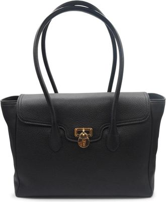 Ralph Lauren Bauletto Tas - Dames - Shoppers - Zwart - ONE Size - Leer - Tassen