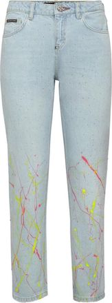 Philipp Plein Dames, Jeans, Blauw, Maat: W27 Katoen