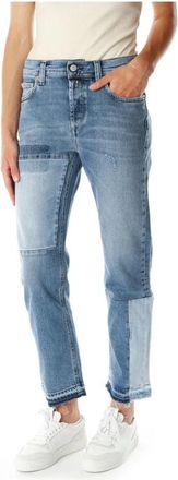 Replay Straight Jeans - Dames - Regular Fit Jeans - Blauw - W25 L28 - Jeans