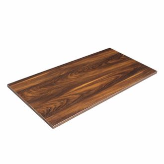 Oviala Mesa de melamina de 120 x 60 cm madera oscura