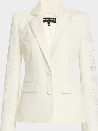 Generation Love Venturi Lace Combo Blazer
