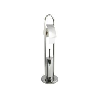MSV Msv - Portarollos Escobillero Combinado Acero Inoxidable Gris
