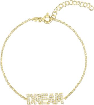Glaze Jewelry CZ Dream Chain Bracelet in Gold at Nordstrom Rack