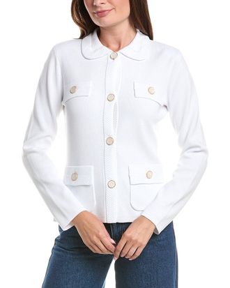 St. John Four Pocket Collared Jacket