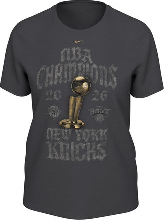 Nike New York Knicks 2025-26 NBA Champions Nike Womens Locker Room T-Shirt in Grey | JJ0908-060