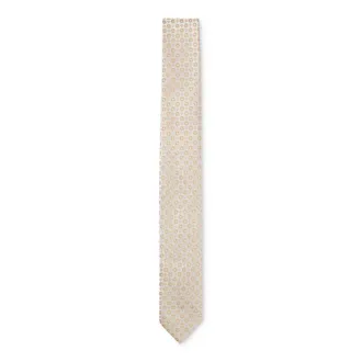 BOSS Silk-blend tie with jacquard pattern