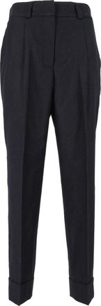 PESERICO Tailored Pleated High-Waisted Formal Pants