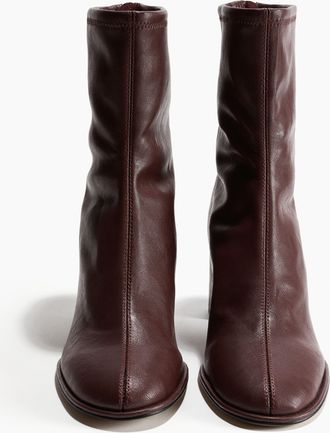 H&M Kn&ouml;chelhohe Sock Boots - Weinrot