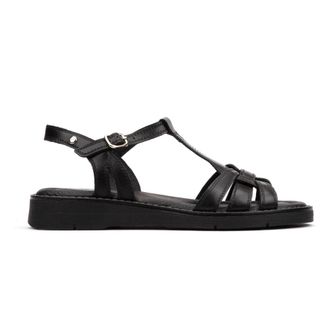 Pikolinos Roquetas Sandal - Dames - Sandalen - Zwart - 39 EU - Leer - Schoenen