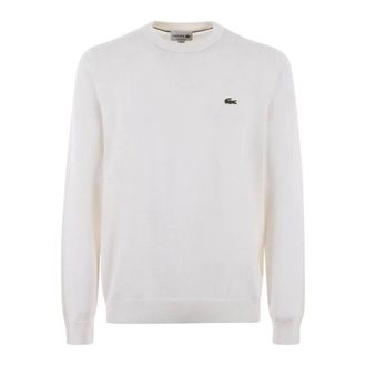 Lacoste Trui met ronde hals - Heren - Truien - Wit - Maat: S