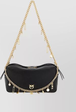 Pinko love bag mini leather clutch bag
