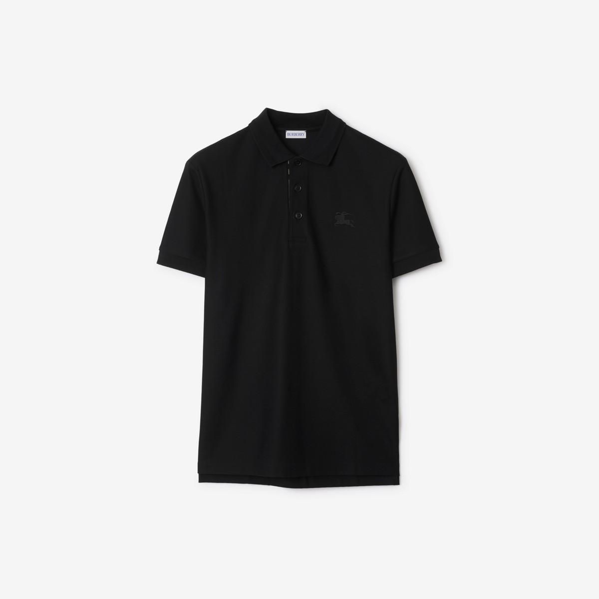 Black burberry polo shirt clearance