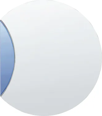 Beliani Beliani - Espejo De Pared Moderno Forma Redonda Con Ganchos Azul Cambrai