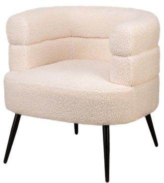 Nordlys Sill&oacute;n escandinavo 1 plaza en lana con patas de acero blanco