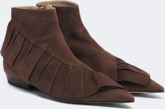 J.W.Anderson Botines de ante con volantes