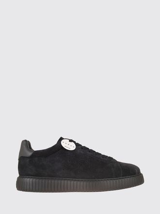 Hogan H-Stripes Suede Sneakers with Perforated H Logo