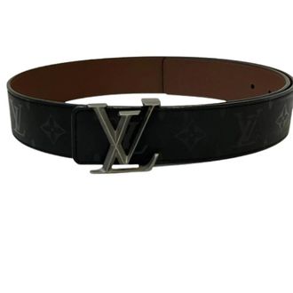 Louis Vuitton Pre-owned Ceinture LV Initiales Monogram Illusion Leather Belt - - Pre-owned - Uomo - Nero - ONE SIZE