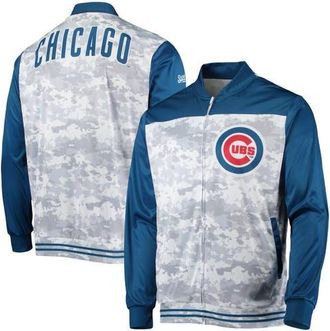 Stitches Mens Stitches Royal Chicago Cubs Camo Full-Zip Jacket at Nordstrom, Size Small