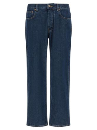 Valentino Garavani Navy Blue Straight Jeans