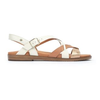 Pikolinos Witte Damessandaal - Zomercollectie - Dames - Sandalen - Wit - 35 EU - Leer - Schoenen