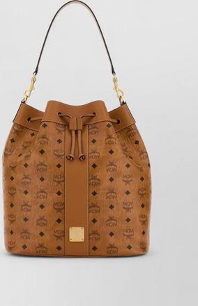 MCM dessau large canvas printed bucket bag